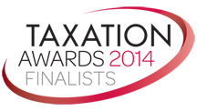 Logo for finalists of Taxation Awards 2014