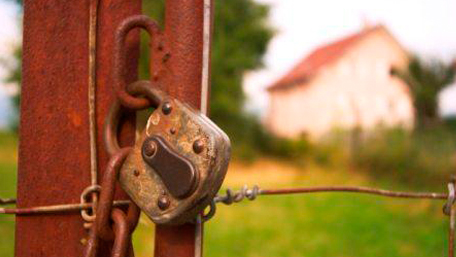 padlocked gate